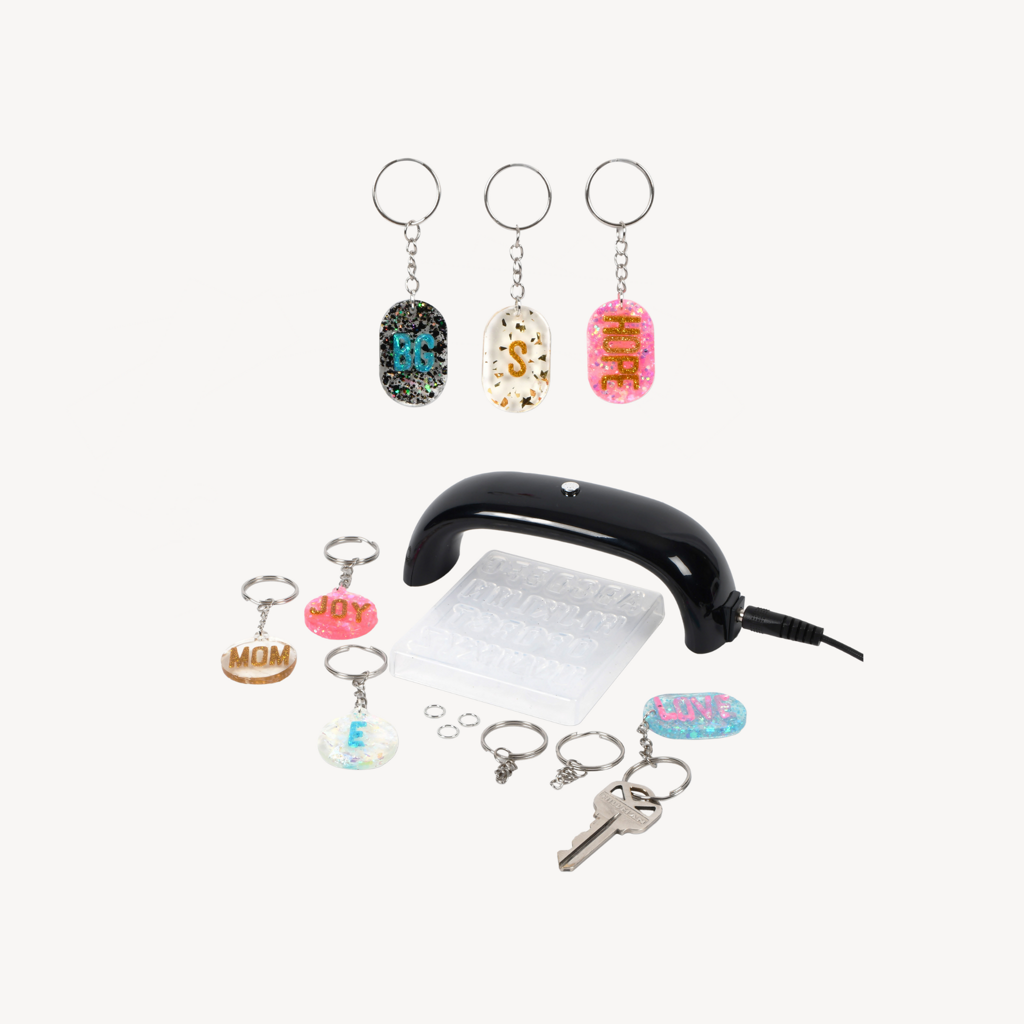Blue Moon Beads UV Resin Craft Kit - Make Custom Keychains With Light & Molds