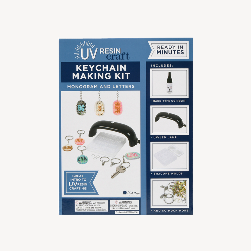 Blue Moon Beads UV Resin Kit with Light, Button Maker Starter Kit, Multi-Color