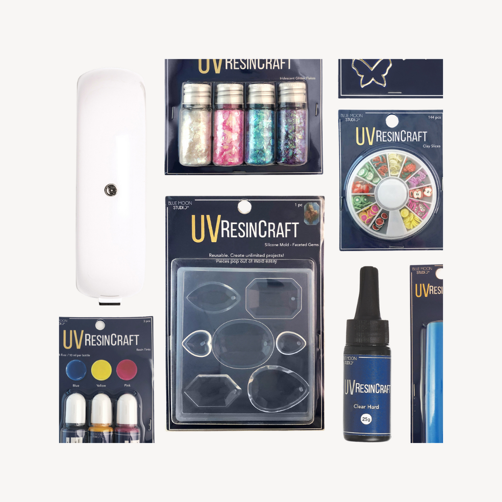 6 Pack: Blue Moon Studio™ UV Resin Craft Clay Filler Kit
